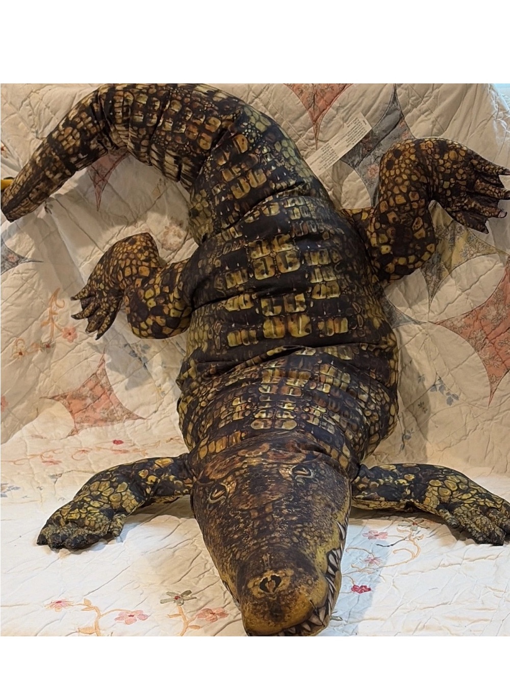 Treehouse Kids Giant Jumbo Alligator Stuffed Animal Plush Multicolored 48”